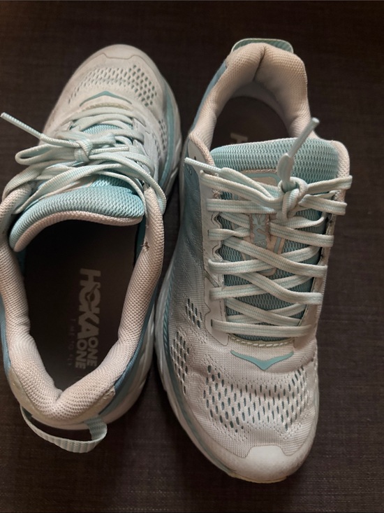 Hoka One One Shoes - Hoka One One Women's Seafoam and White Athletic Running Shoes